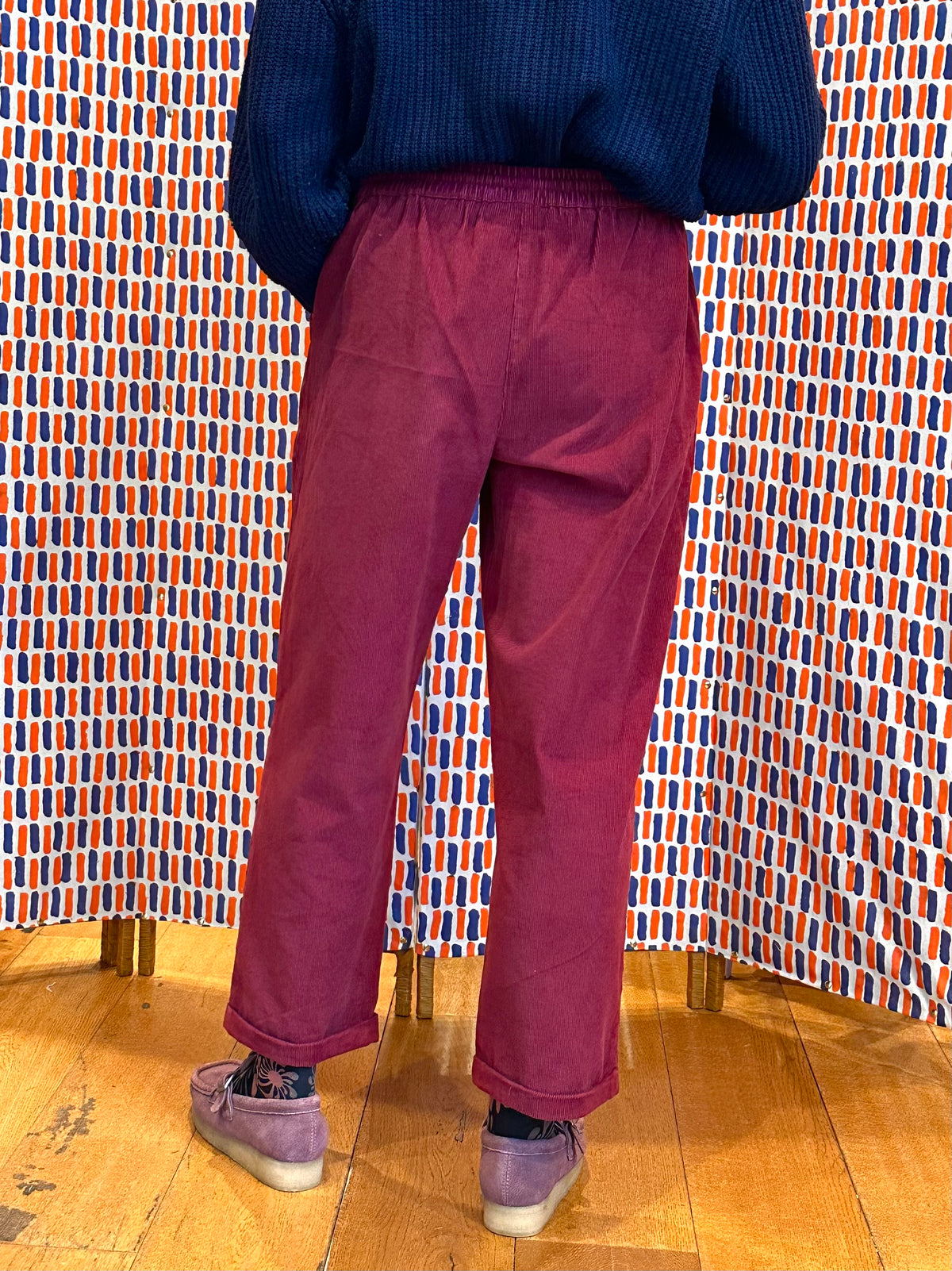 Cord Trouser 'Plum'