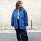 Day Jacket in 'Indigo Chess Set'
