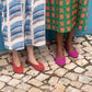 Fuchsia Suede Ballet Flat