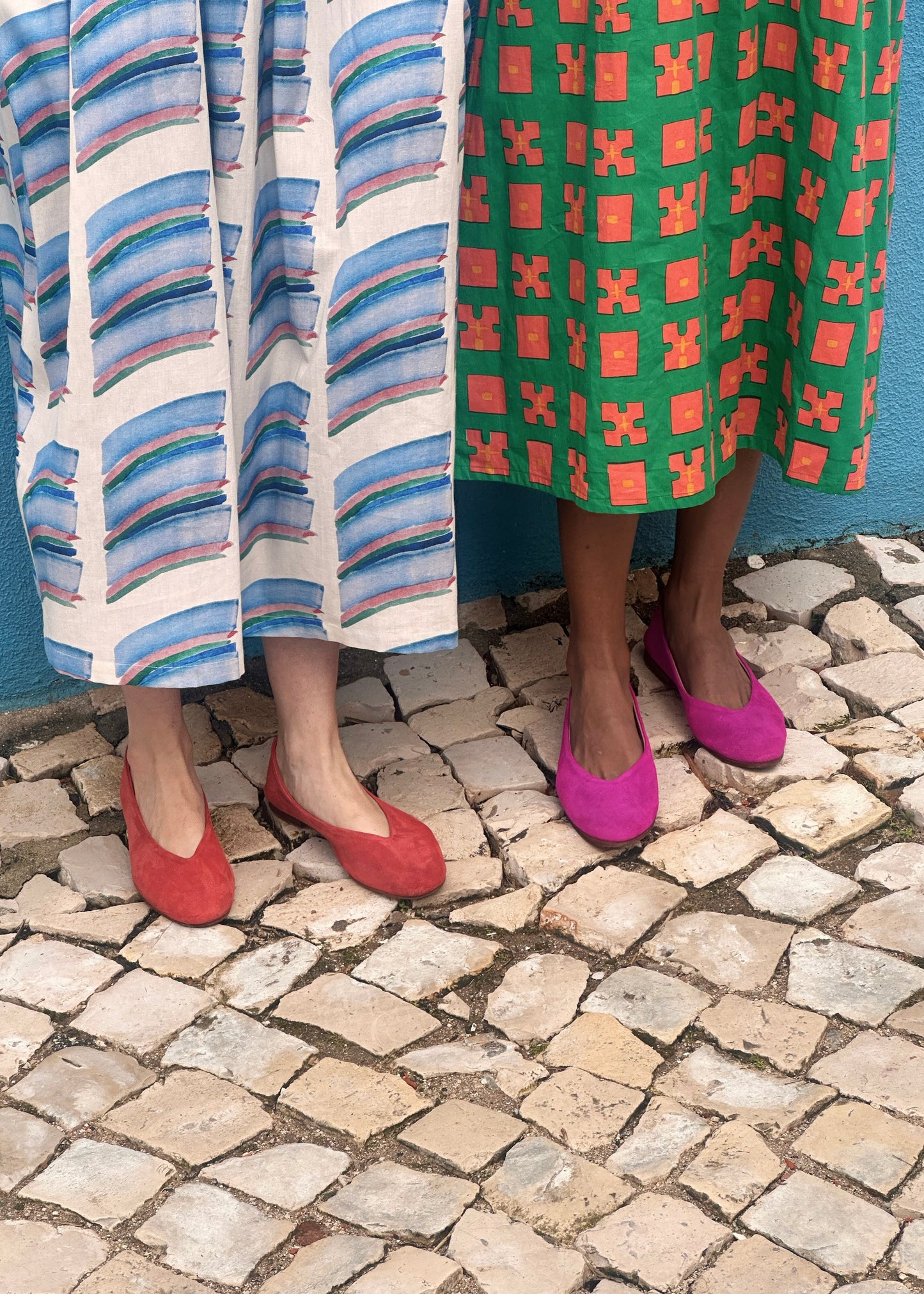 Fuchsia Suede Ballet Flat