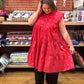 Daphne Dress in 'Hot Pink Bric a Brac'