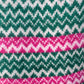 Lambswool Scarf: 'Green & Pink Spark'