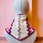 Chunky Triangle Scarf: 'Pink Spark'