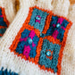 Wool Fingerless Gloves: 'White Chess Set'