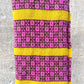 Lambswool Scarf: 'Pink & Yellow Chess Set'