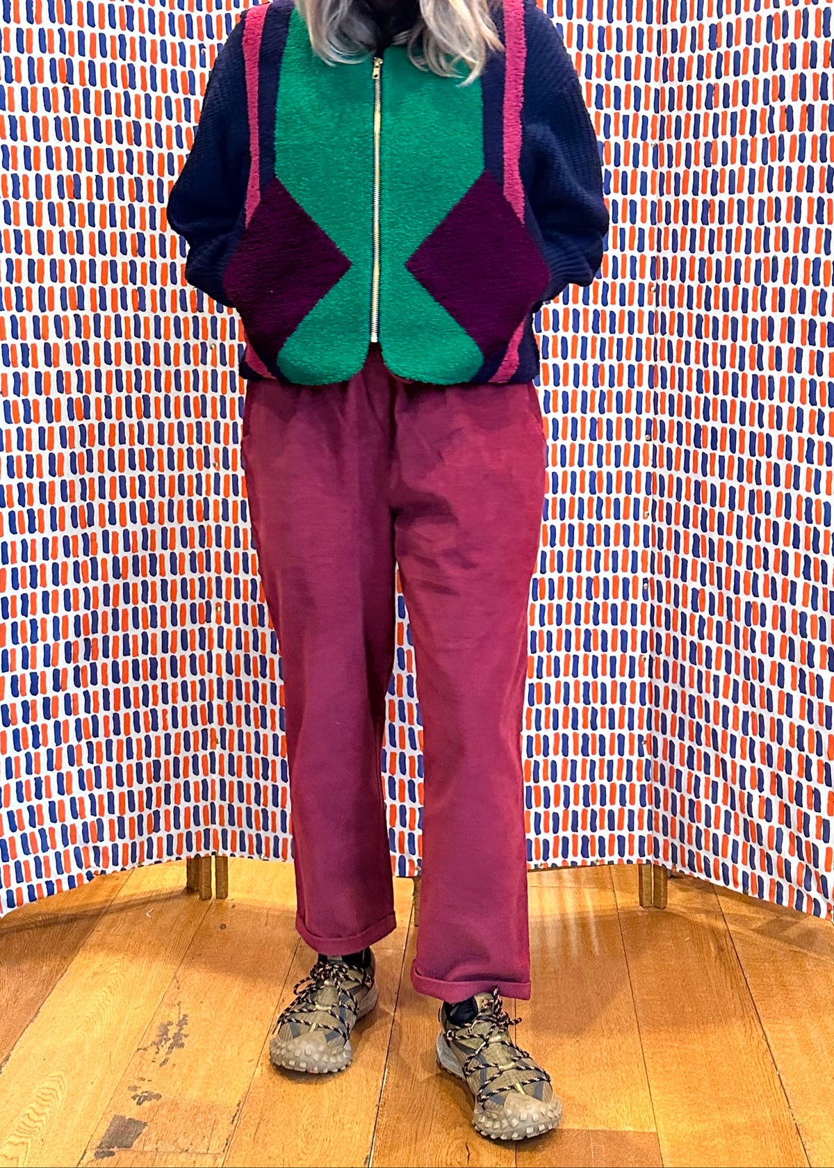 Cord Trouser 'Plum'