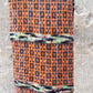 Lambswool Scarf: 'Orange Chess Set'