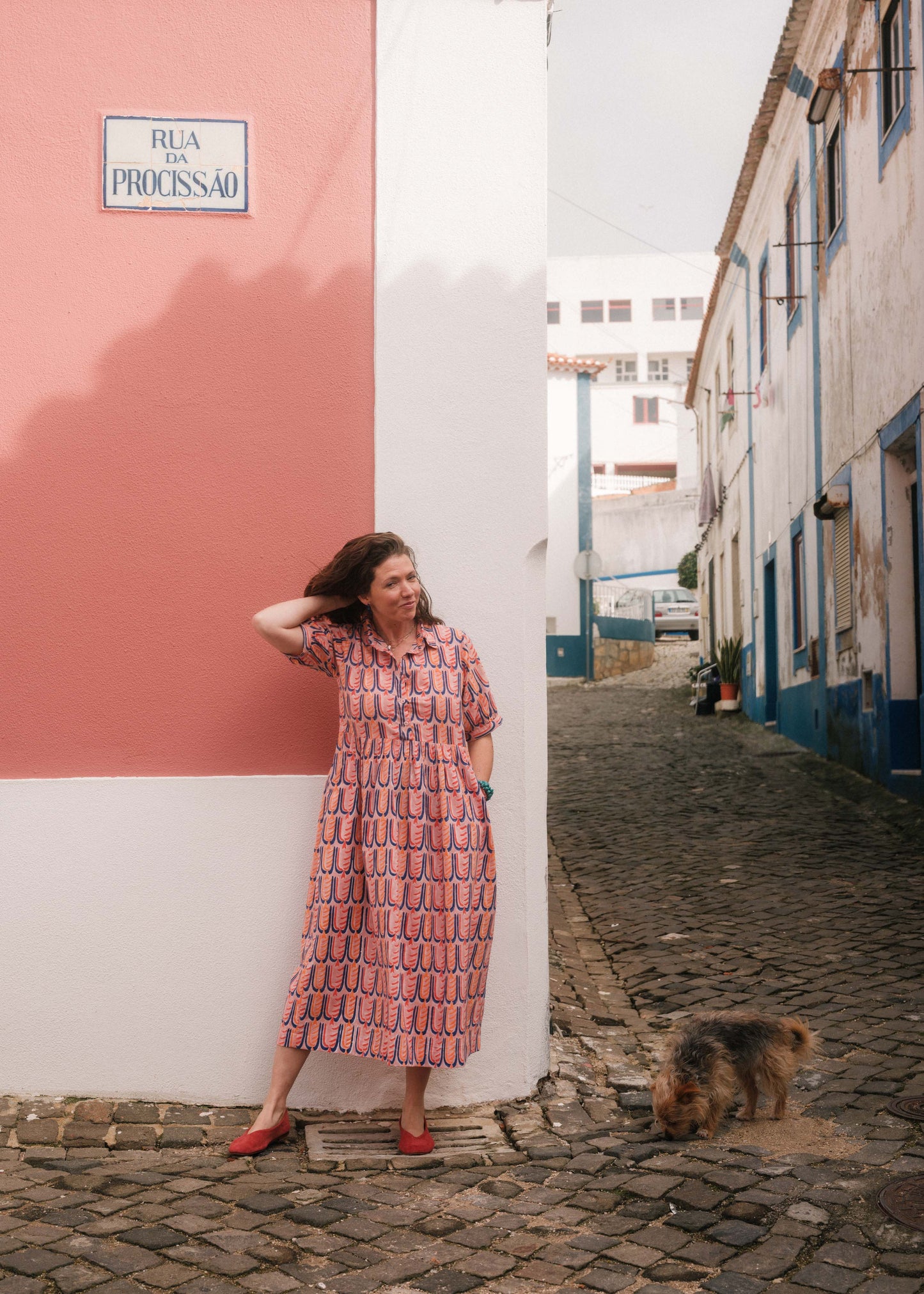 Ammie Dress in 'Peachy Beak'