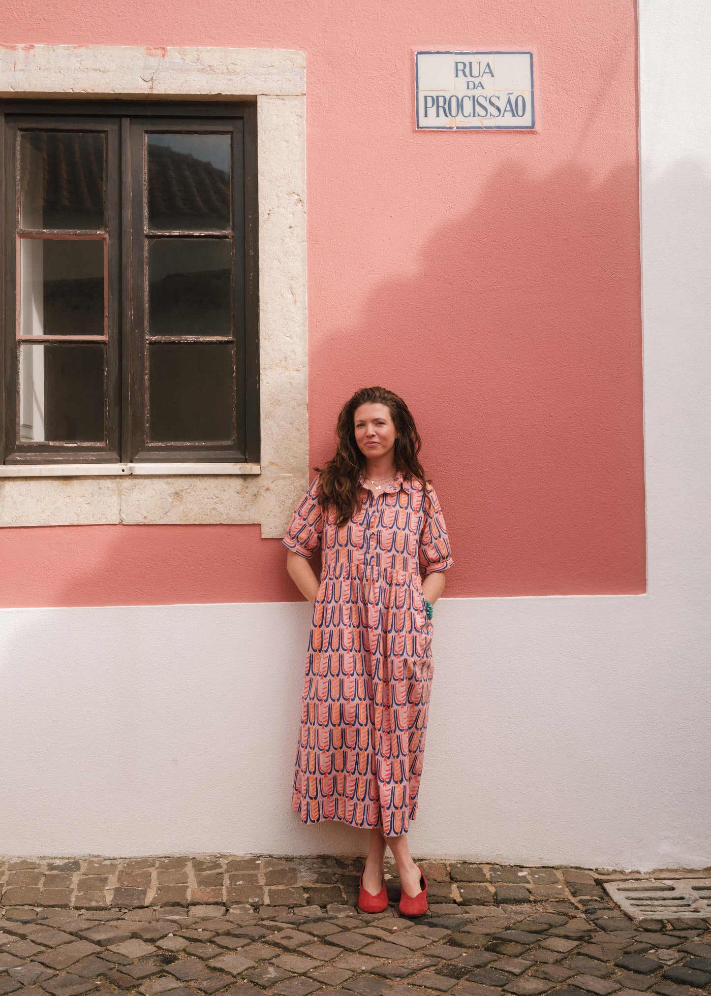 Ammie Dress in 'Peachy Beak'