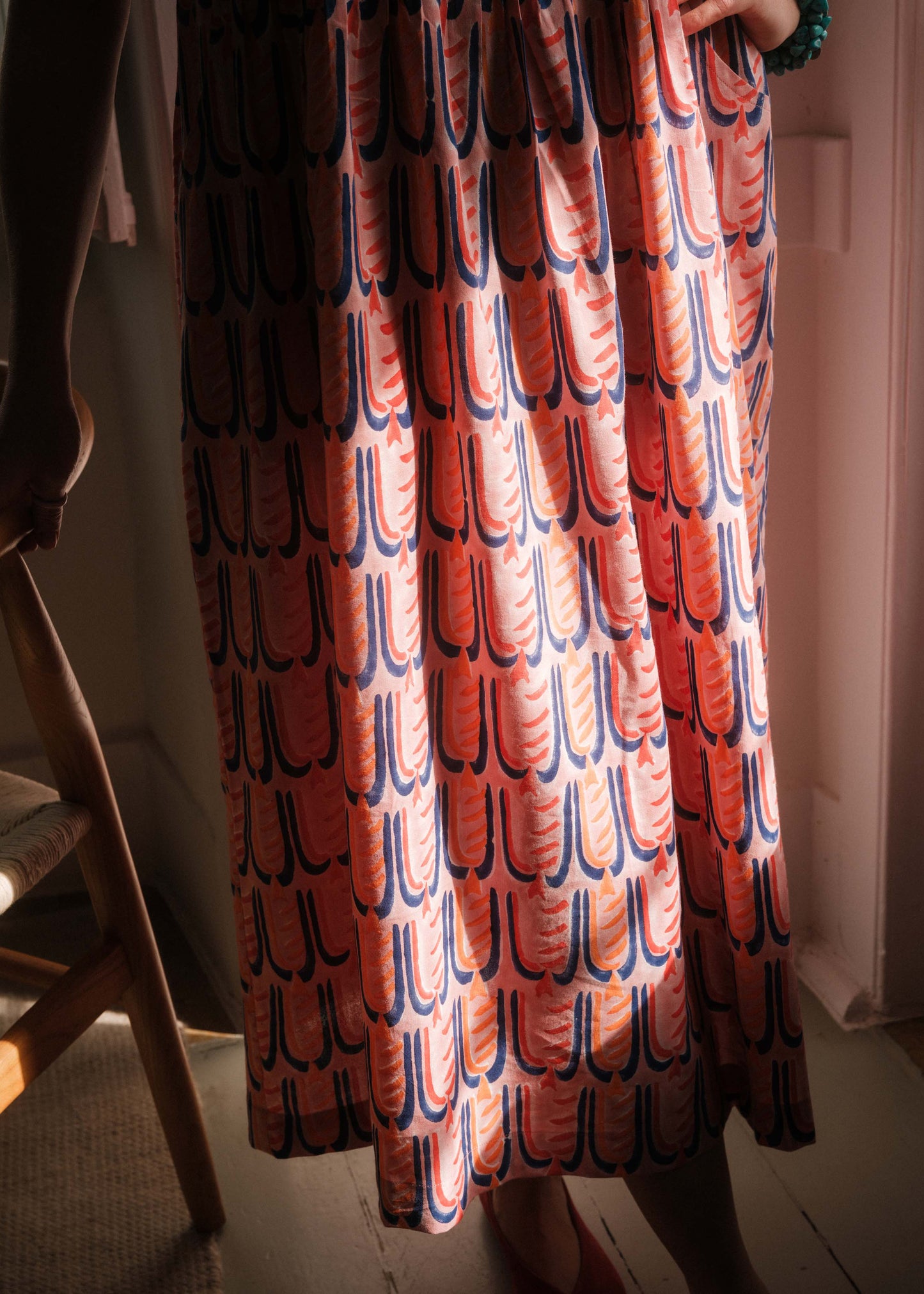 Ammie Dress in 'Peachy Beak'