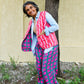 Quilted Waistcoat in 'Pink Spark' & 'Pink Forest'