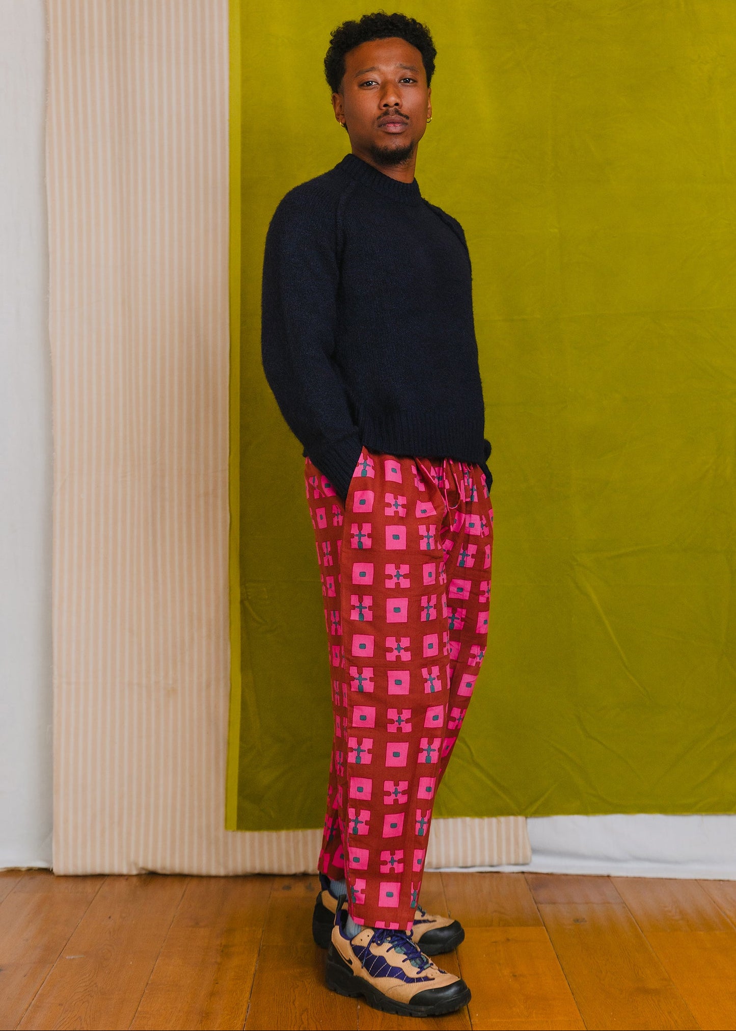 Anko Trousers in 'Plum Forest'