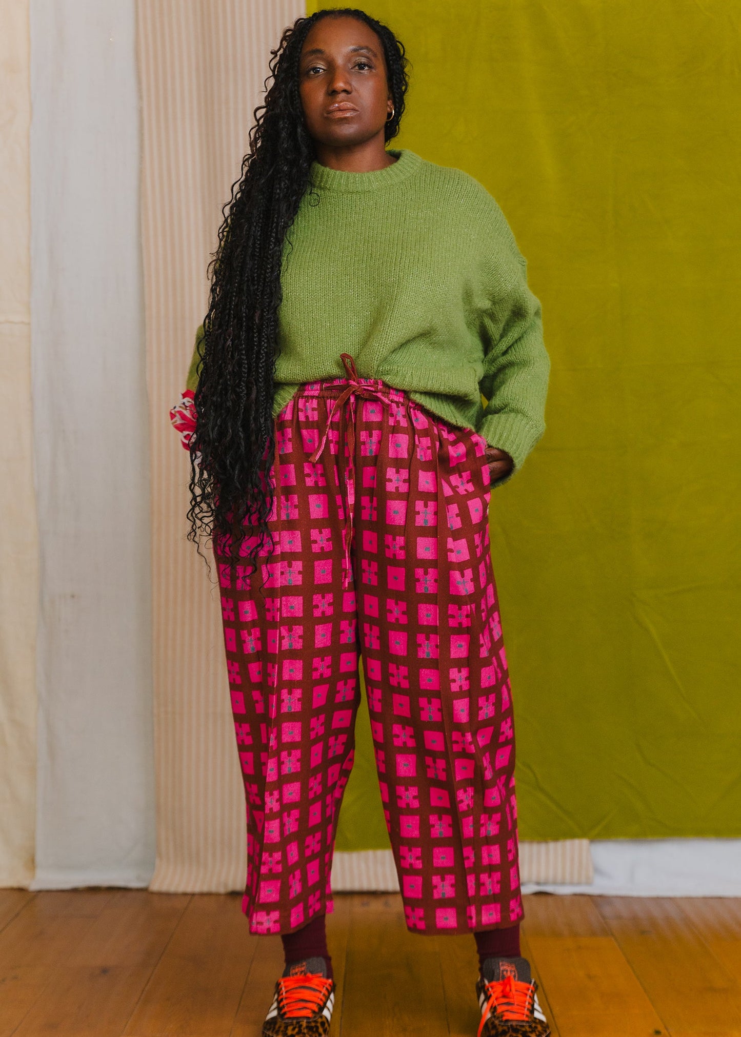 Anko Trousers in 'Plum Forest'