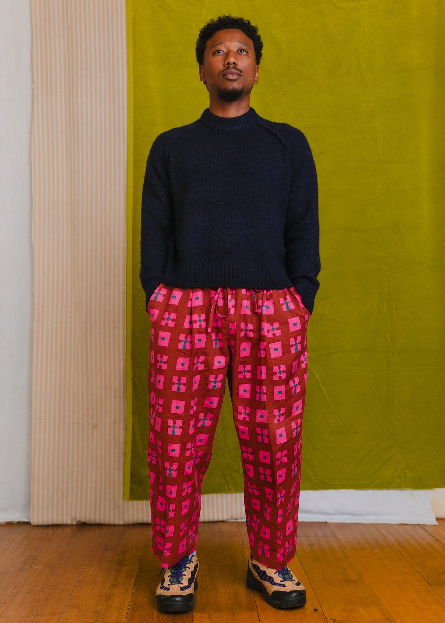 Anko Trousers in 'Plum Forest'