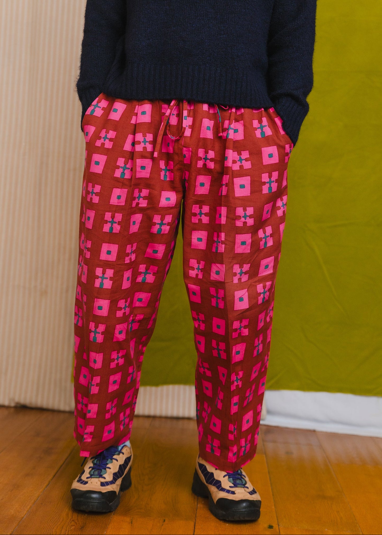 Anko Trousers in 'Plum Forest'