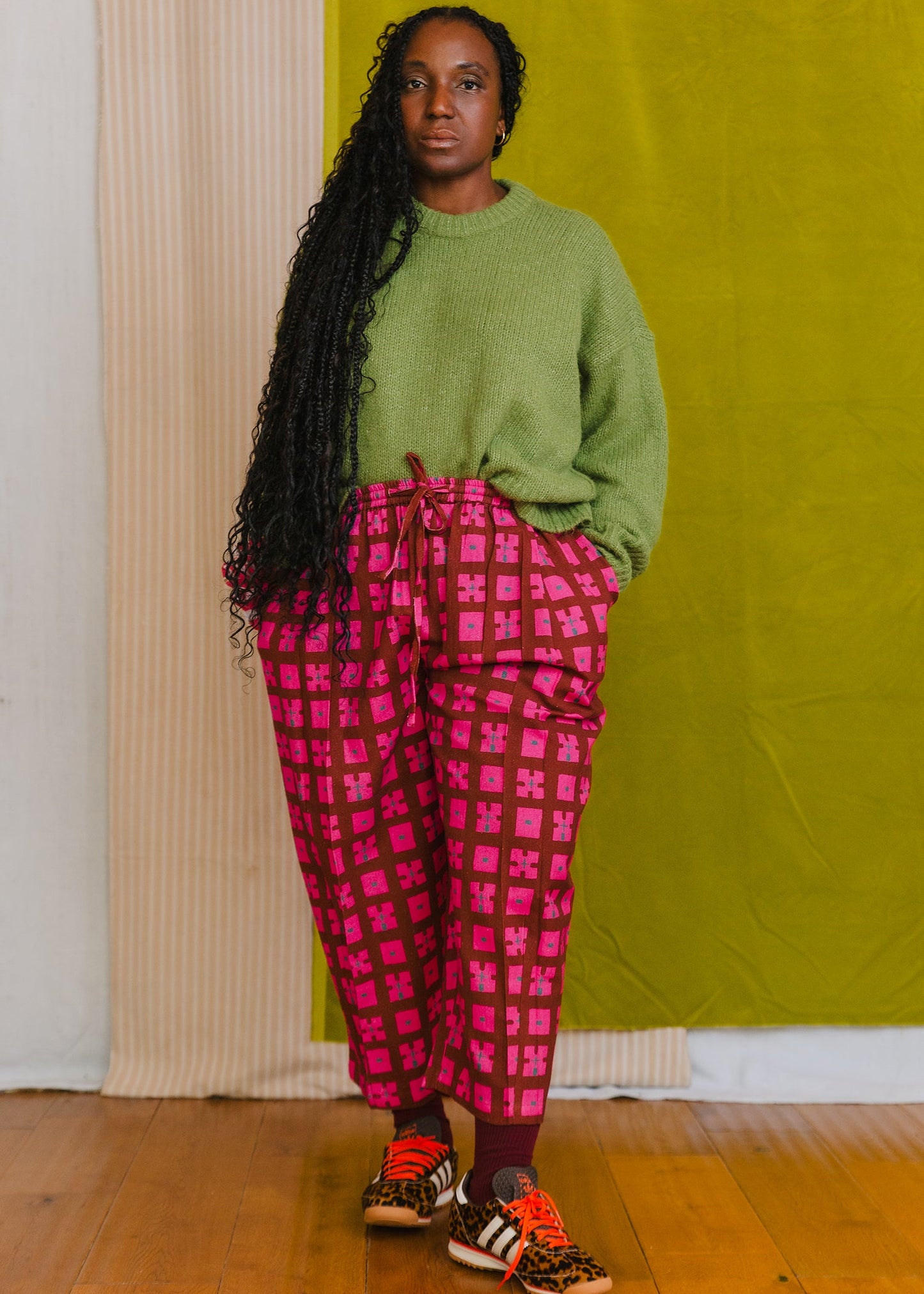 Anko Trousers in 'Plum Forest'