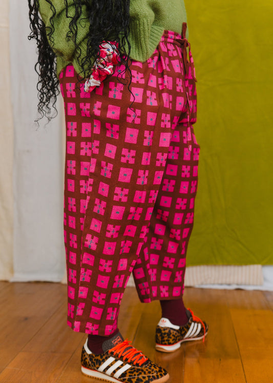 Anko Trousers in 'Plum Forest'