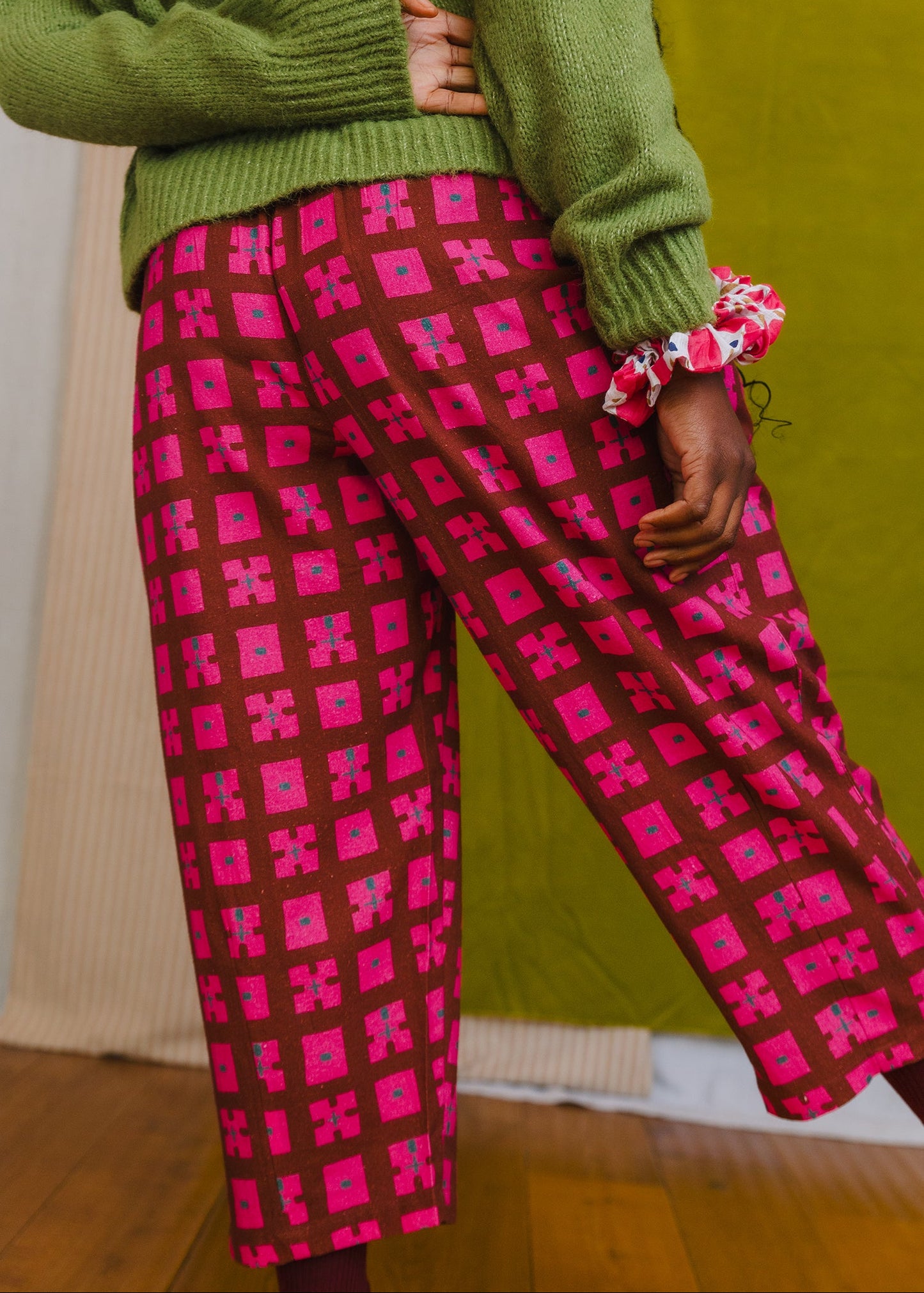 Anko Trousers in 'Plum Forest'