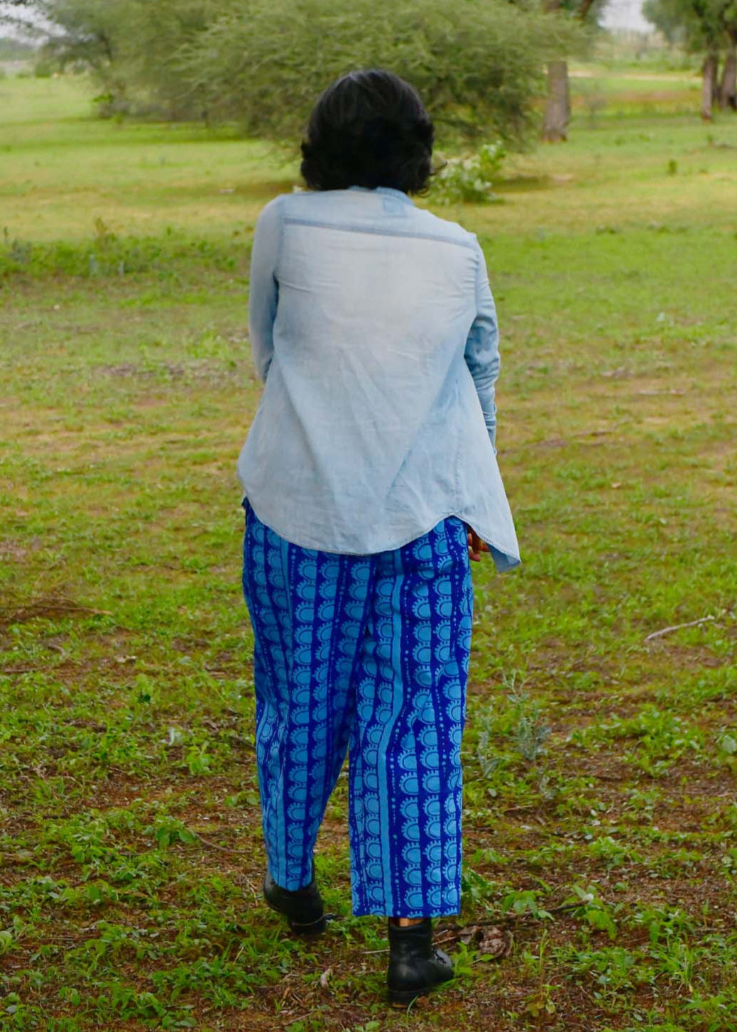 Anko Trousers in 'Blue Bead'
