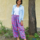 Anko Trousers in 'Blue Honey Heart'