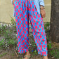Anko Trousers in 'Blue Honey Heart'