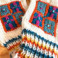 Wool Fingerless Gloves: 'White Chess Set'