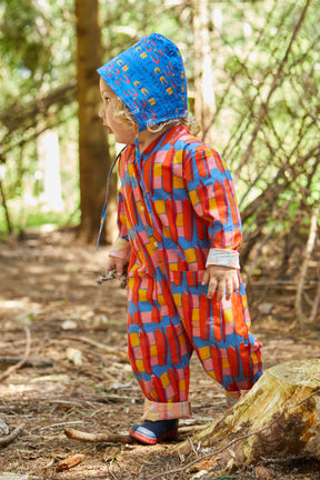 Kid's Playsuit in 'Battenburg' 0-6yrs