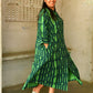 Beachy Tunic in 'Green Flamingo Splits'