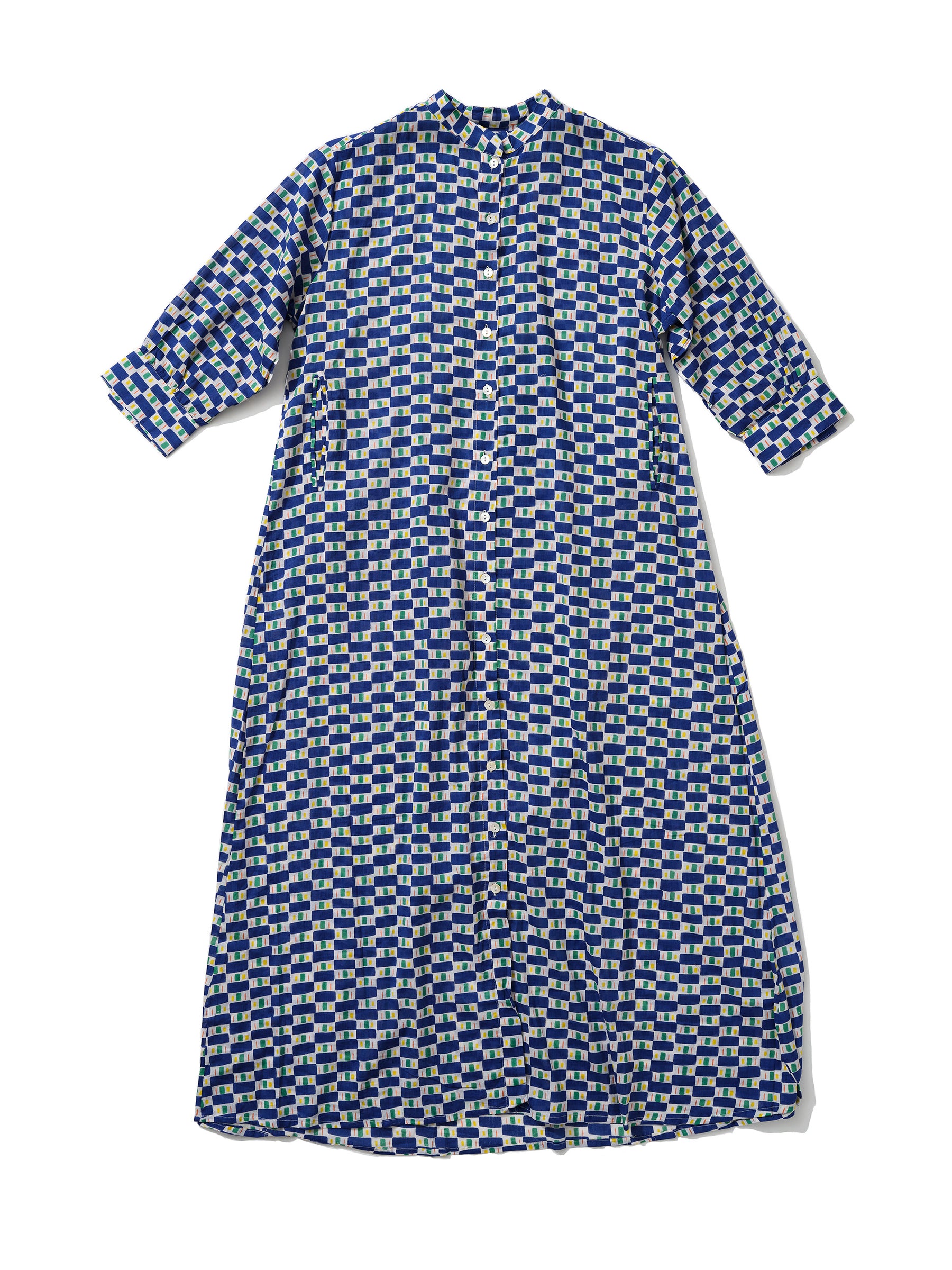 Beachy Gown in 'Blue Bridge' Print
