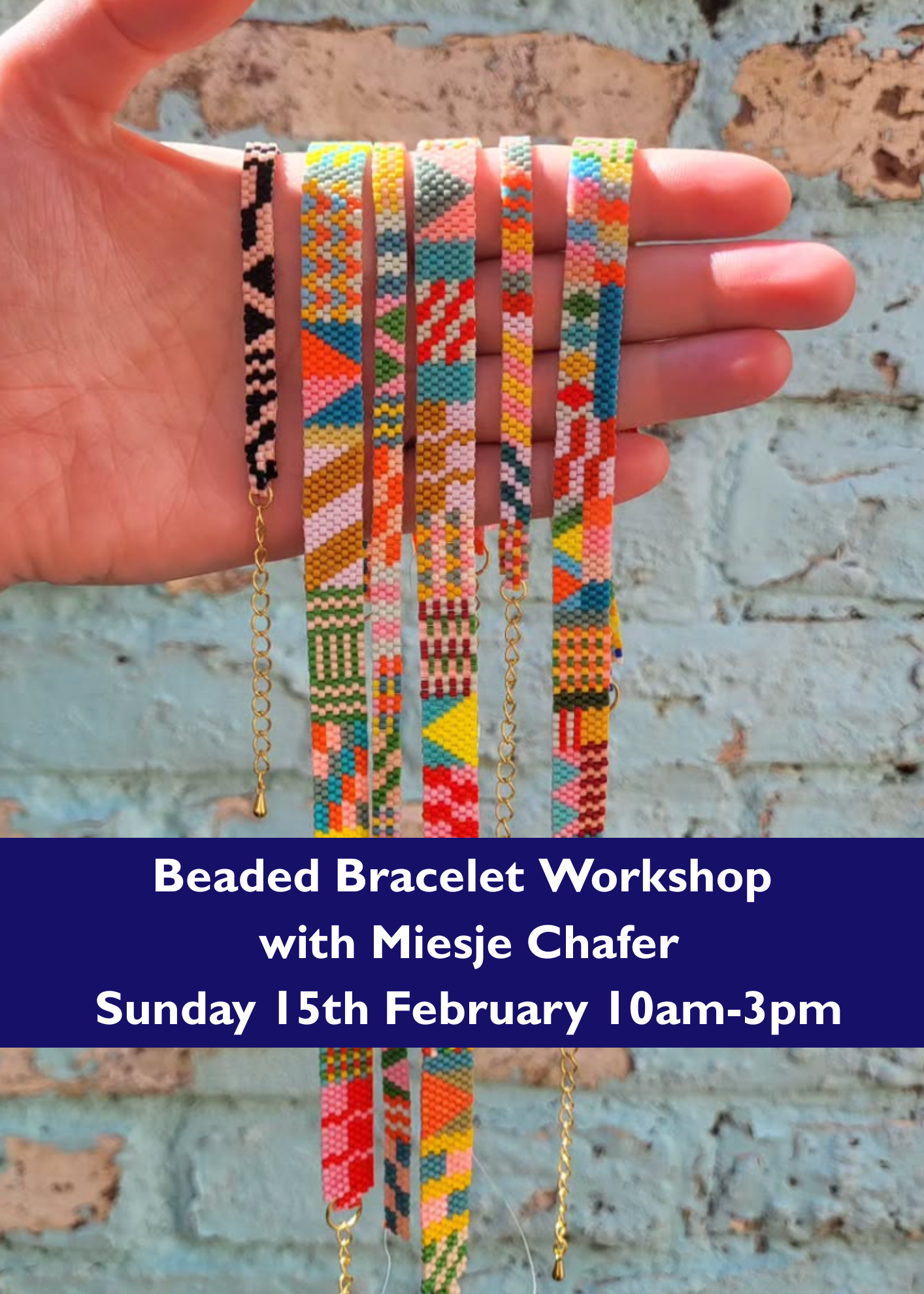 Beaded Bracelet workshop with Miesje Chafer