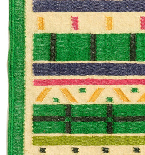 Wool Rug in Beetle Green