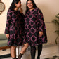 Party Frill Dress in 'Dashing Diamond on Black'