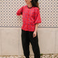 Bloom Blouse in 'Hot Pink Bric a Brac'