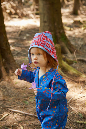 Kids Playsuit in 'Blue Skydive' 0-6yrs