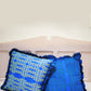 Cotton Cushion Cover 45cm x 45cm 'Reversible Flamingo Splits'