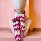 Chunky Triangle Scarf: 'Pink Spark'