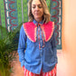 Reversible Heidi Collar in 'Pink Spark'
