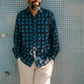 Robbie Shirt in ‘Indigo Check’