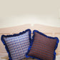 Reversible Cushion Cover 45cm x 45cm 'Chocolate drop and Blue Drop'