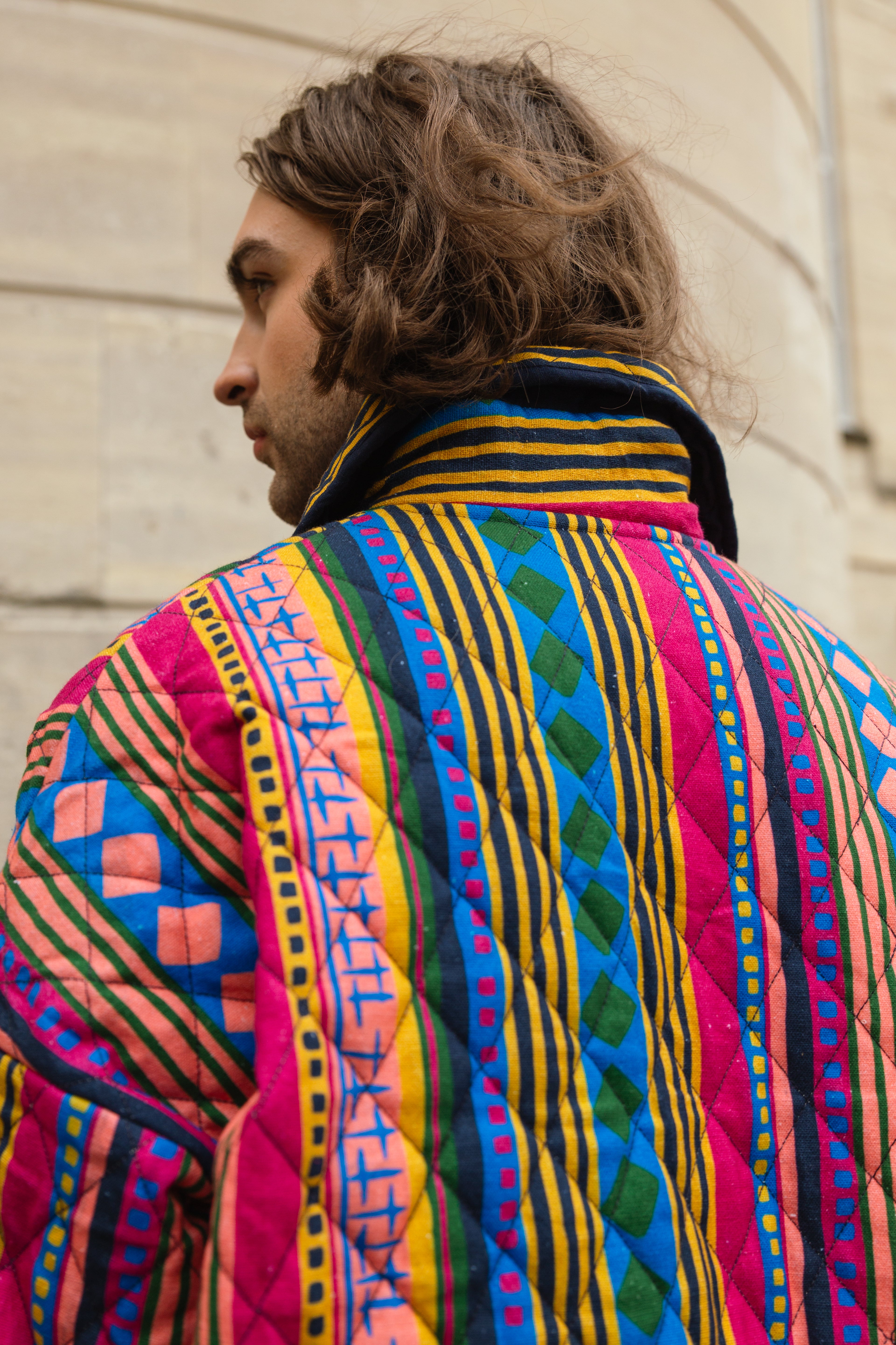 Quilted overcoat sale