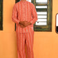 Pyjama Set in 'Crimson Tulip'