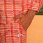 Pyjama Set in 'Crimson Tulip'