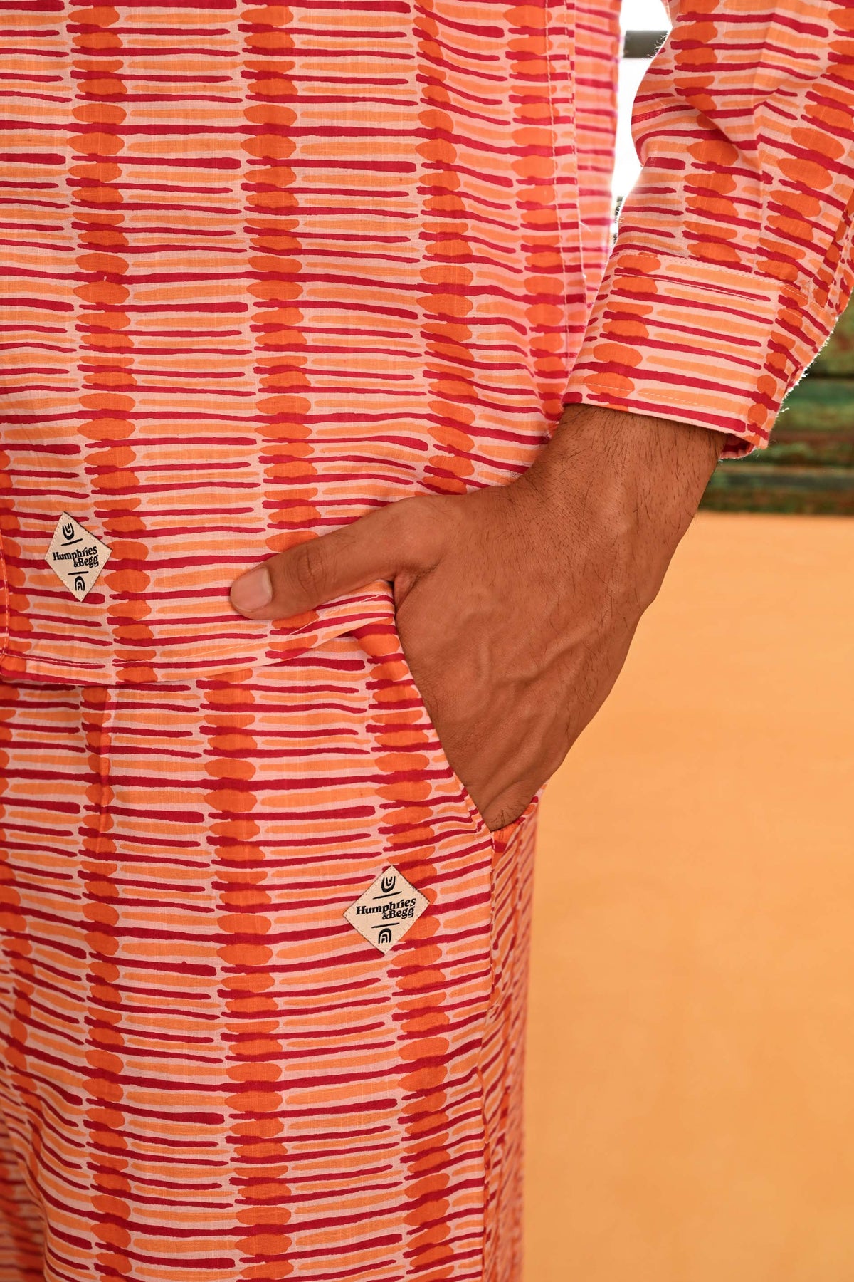 Pyjama Set in 'Crimson Tulip'