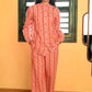 Pyjama Set in 'Crimson Tulip'