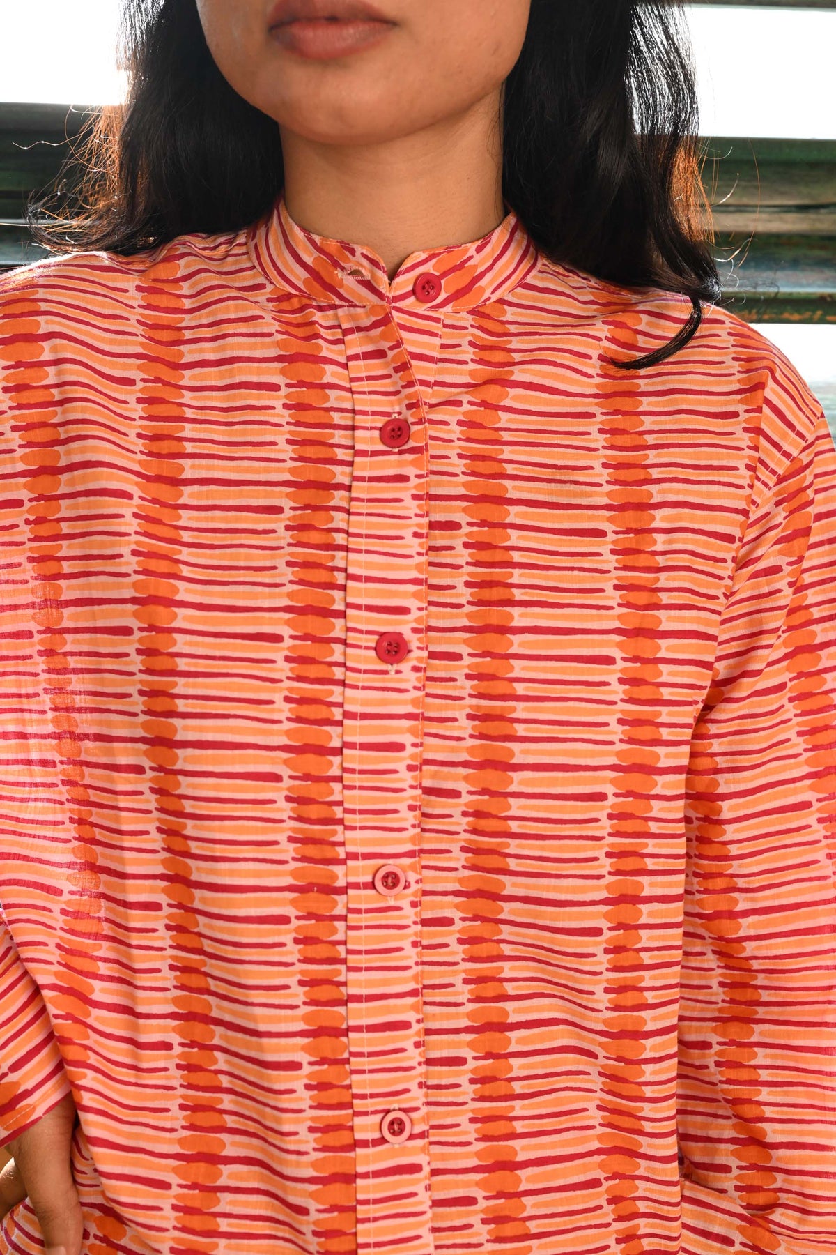 Pyjama Set in 'Crimson Tulip'
