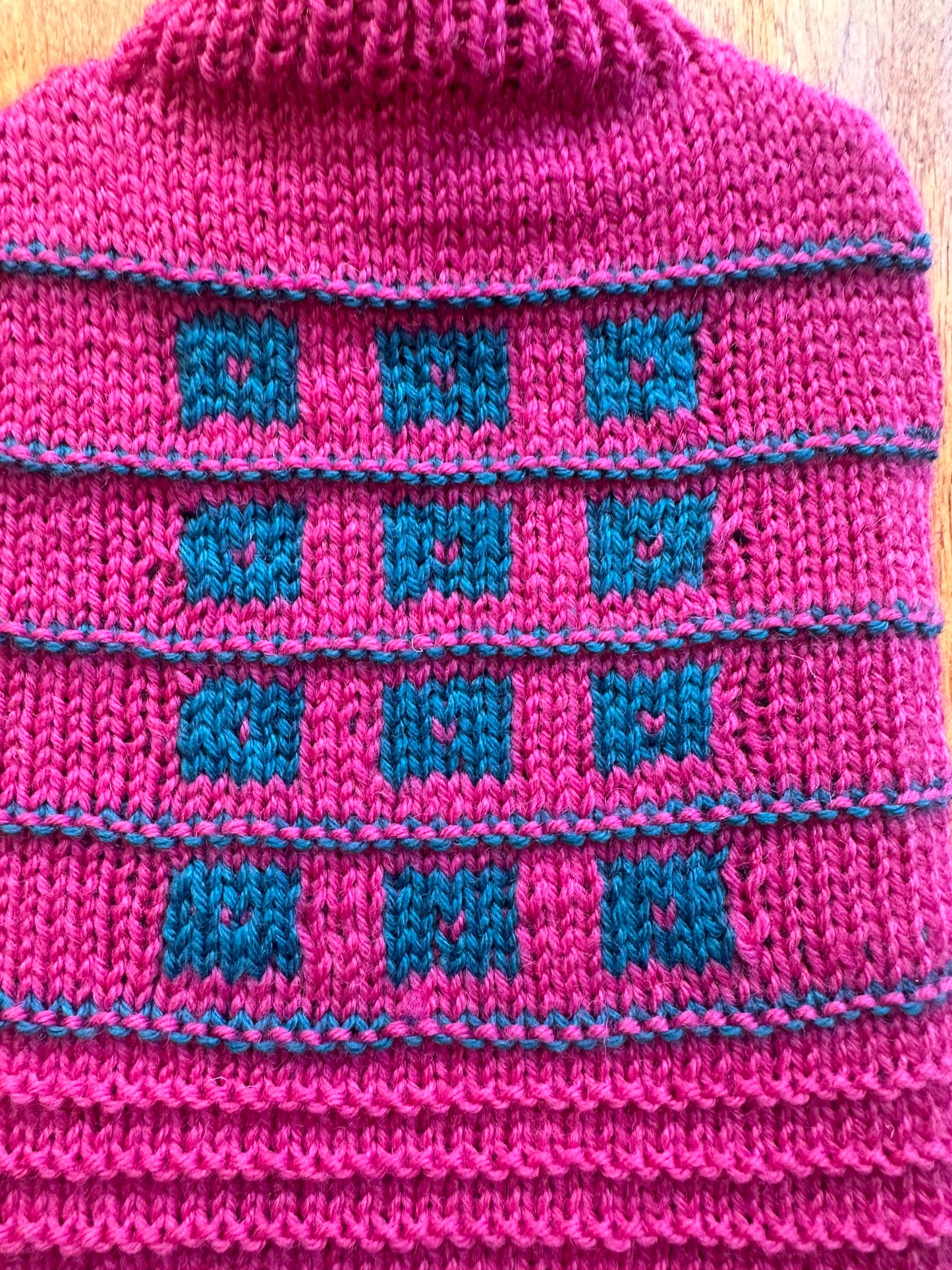 Hot Water Bottle Cover: 'Pink Chess Set'