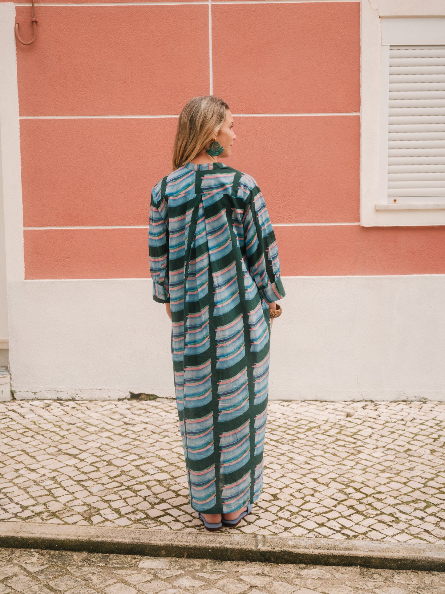 Beachy Gown in 'Slip & Slide on Green'