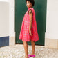 Daphne Dress in 'Hot Pink Bric a Brac'
