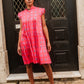 Daphne Dress in 'Hot Pink Bric a Brac'