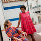 Daphne Dress in 'Hot Pink Bric a Brac'